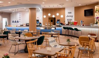 Dining room at Hampton By Hilton Budapest City Centre.