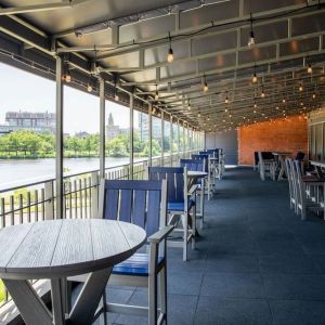 Terrace perfect for coworking at Hyatt Regency Boston/Cambridge.