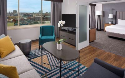 Day use room with living area at Hyatt Regency Boston/Cambridge.