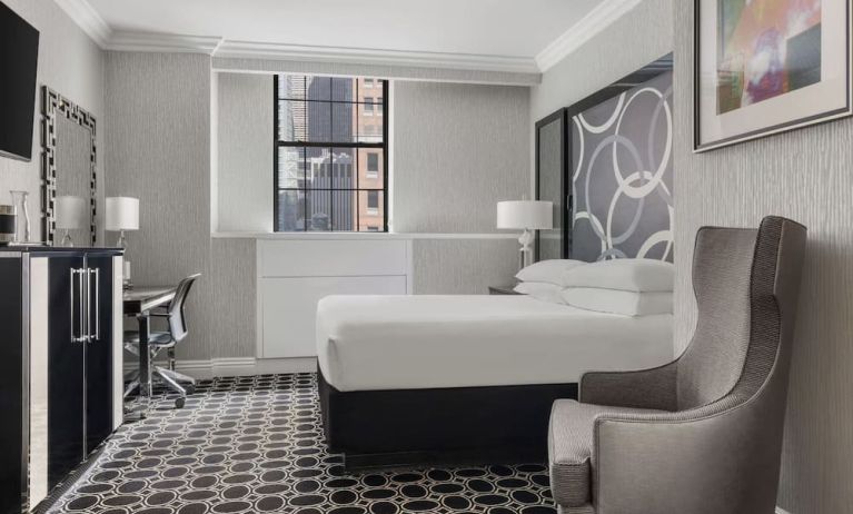 Romantic king room at The Muse New York.