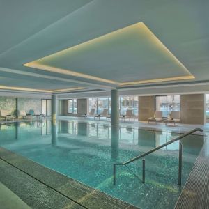 Indoor pool at Hilton Skanes Monastir Beach Resort.
