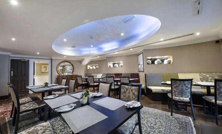 On-site restaurant at The Colonnade Hotel.