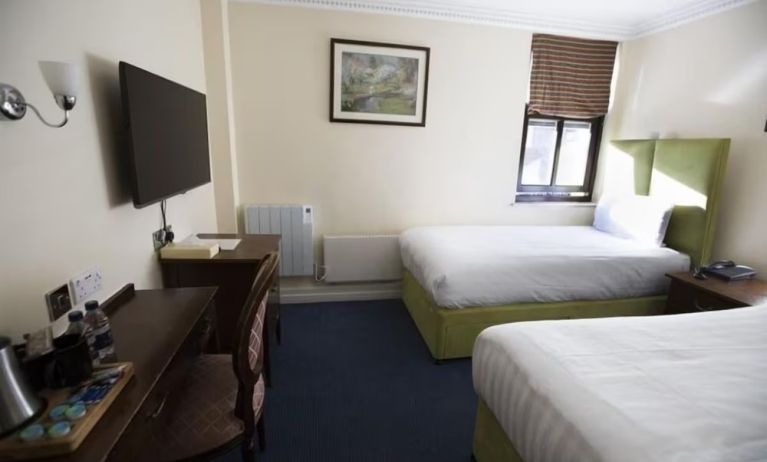 Day use twin room with work desk at Cheshire Hotel.