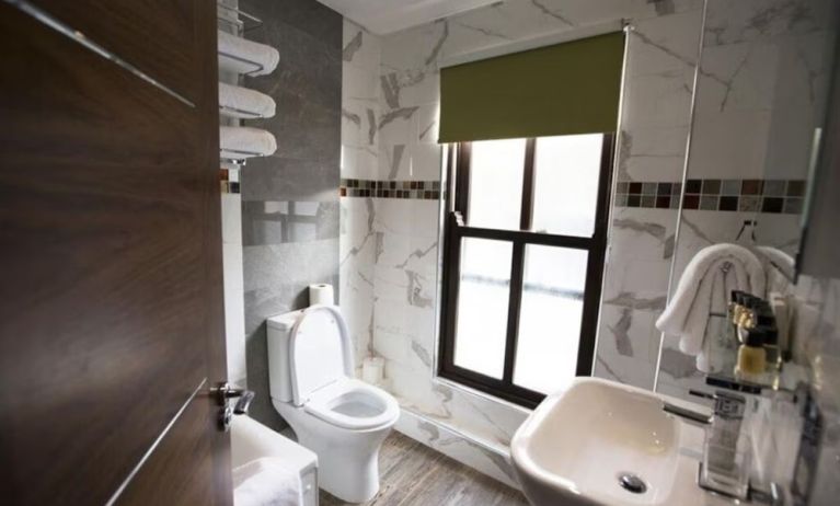 Private bathroom at Cheshire Hotel.