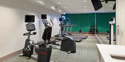 Fitness center available at Holiday Inn Express & Suites Corona.