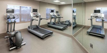 Fitness center at Residence Inn By Marriott Hattiesburg.