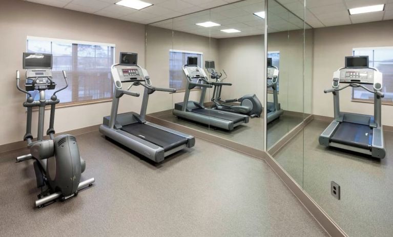 Fitness center at Residence Inn By Marriott Hattiesburg.