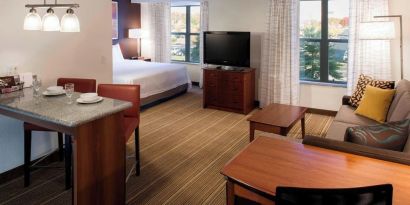 Day use room with living area at Residence Inn By Marriott Bentonville Rogers.