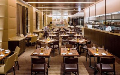 One of the 4 restaurants at Hyatt Regency Chicago.