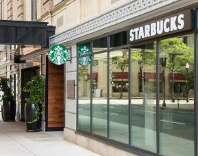 Coffee shop at Hilton Boston Park Plaza.