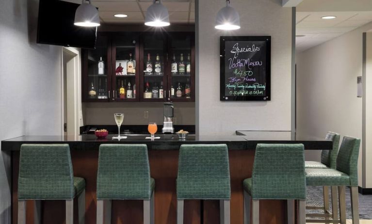 Hotel bar at Fairfield Inn & Suites Kansas City Overland Park.