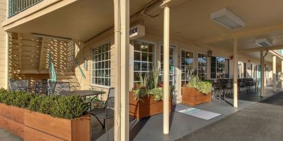 Patio perfect for coworking at The Stevenson Monterey.