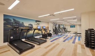 Fitness center at Margaritaville Resort Times Square.