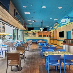 Dining room at Margaritaville Resort Times Square.