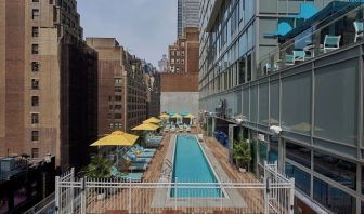 Outdoor pool at Margaritaville Resort Times Square.