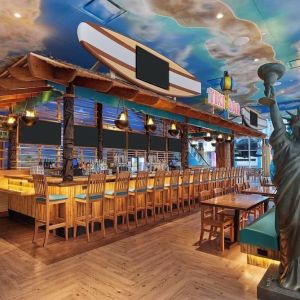 Hotel bar at Margaritaville Resort Times Square.