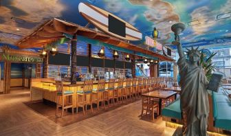 Hotel bar at Margaritaville Resort Times Square.