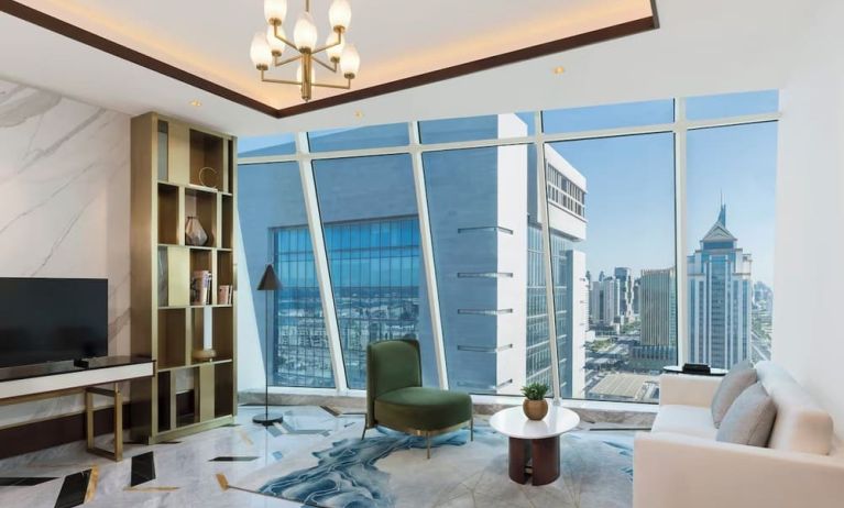 Day room with lounge area at Velero Hotel Doha Lusail.