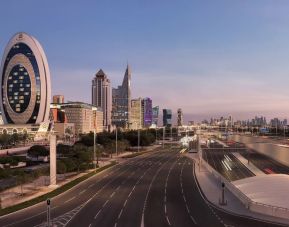 City views at Velero Hotel Doha Lusail.