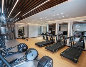 Fitness center at Velero Hotel Doha Lusail.