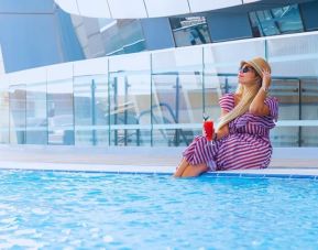Outdoor pool at Velero Hotel Doha Lusail.