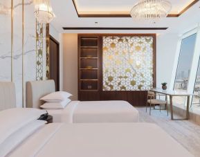 Queen beds at Velero Hotel Doha Lusail.