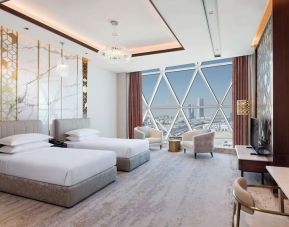 Day room with queen beds at Velero Hotel Doha Lusail.