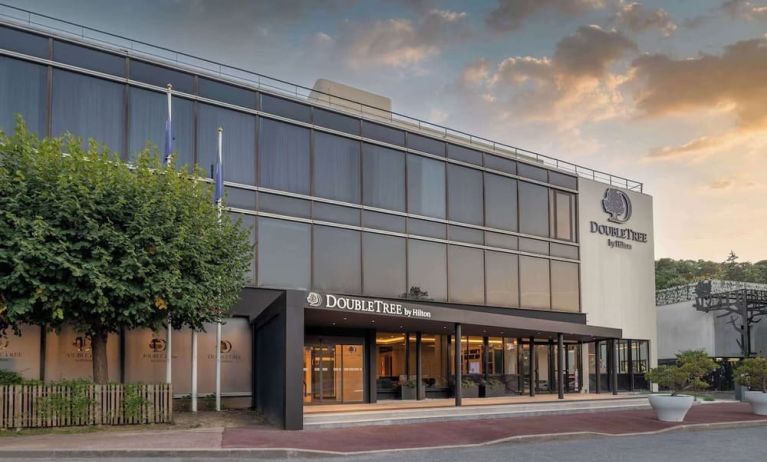 Hotel parking available at DoubleTree By Hilton Paris Bougival.