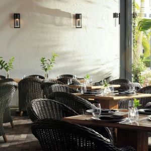 Breakfast area at Renaissance Boca Raton Hotel.
