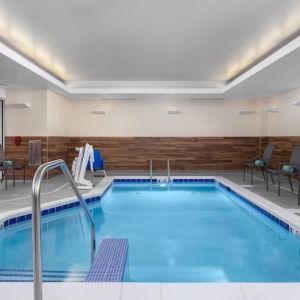 Refreshing indoor pool at Fairfield Inn & Suites By Marriott Kenosha Pleasant Prairie.