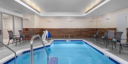 Refreshing indoor pool at Fairfield Inn & Suites By Marriott Kenosha Pleasant Prairie.