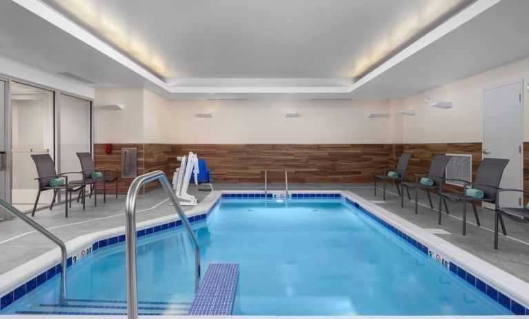 Refreshing indoor pool at Fairfield Inn & Suites By Marriott Kenosha Pleasant Prairie.