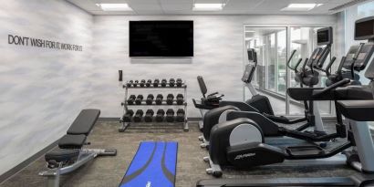 Fitness center at Fairfield Inn & Suites By Marriott Kenosha Pleasant Prairie.