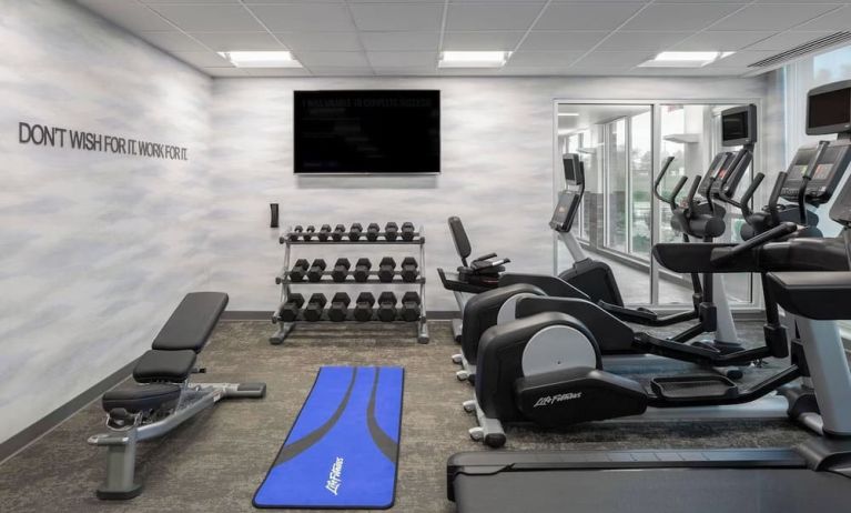 Fitness center at Fairfield Inn & Suites By Marriott Kenosha Pleasant Prairie.