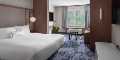 Day use room with living area at Fairfield Inn & Suites By Marriott Kenosha Pleasant Prairie.