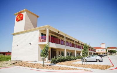 Hotel parking at Palace Inn 290 & Jones Rd.