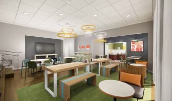 Coworking space at Spark By Hilton Guelph.