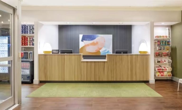 Reception and snack bar at Spark By Hilton Guelph.