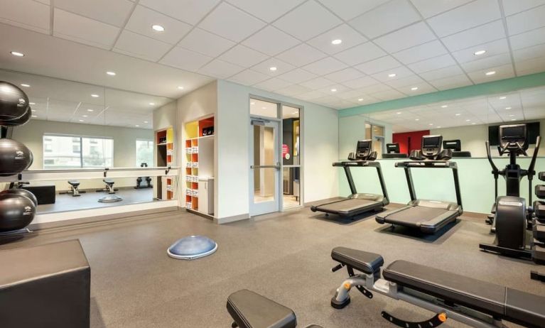 Fitness center at Tru By Hilton Wichita Northeast.
