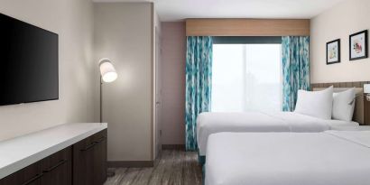 Day use twin room at Hilton Garden Inn Kennett Square.