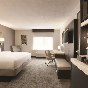 Day use room with work desk at Hilton Garden Inn Washington DC Downtown.