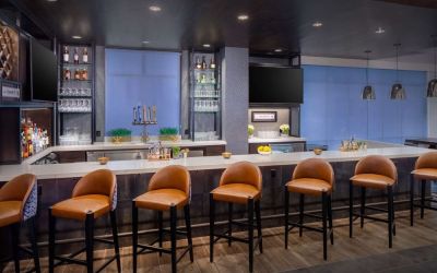 Hotel bar at Hilton Garden Inn Washington DC Downtown.