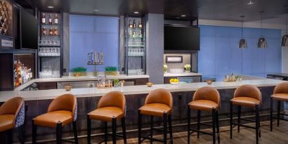 Hotel bar at Hilton Garden Inn Washington DC Downtown.
