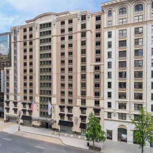 Hotel exterior at Hilton Garden Inn Washington DC Downtown.