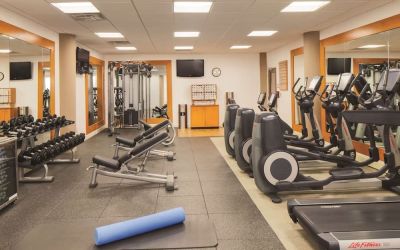 Fitness center at DoubleTree By Hilton Orlando Downtown.
