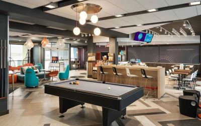Billiards table available in the lobby of Tru By Hilton Milwaukee Brookfield.