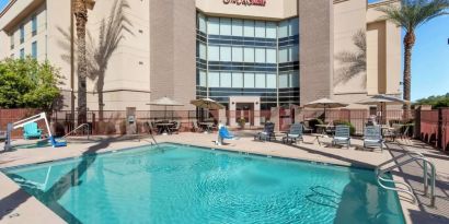 Refreshing outdoor pool at Hampton Inn & Suites Phoenix/Gilbert.