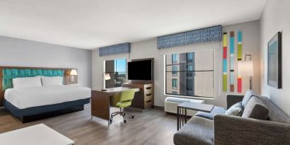 Day use room with living area at Hampton Inn & Suites Phoenix/Gilbert.