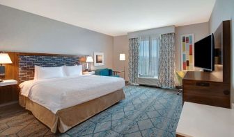 Spacious day use room with work desk at Hampton Inn & Suites Sunnyvale Silicon Valley.