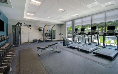 Fitness center at Hampton Inn & Suites Sunnyvale Silicon Valley.